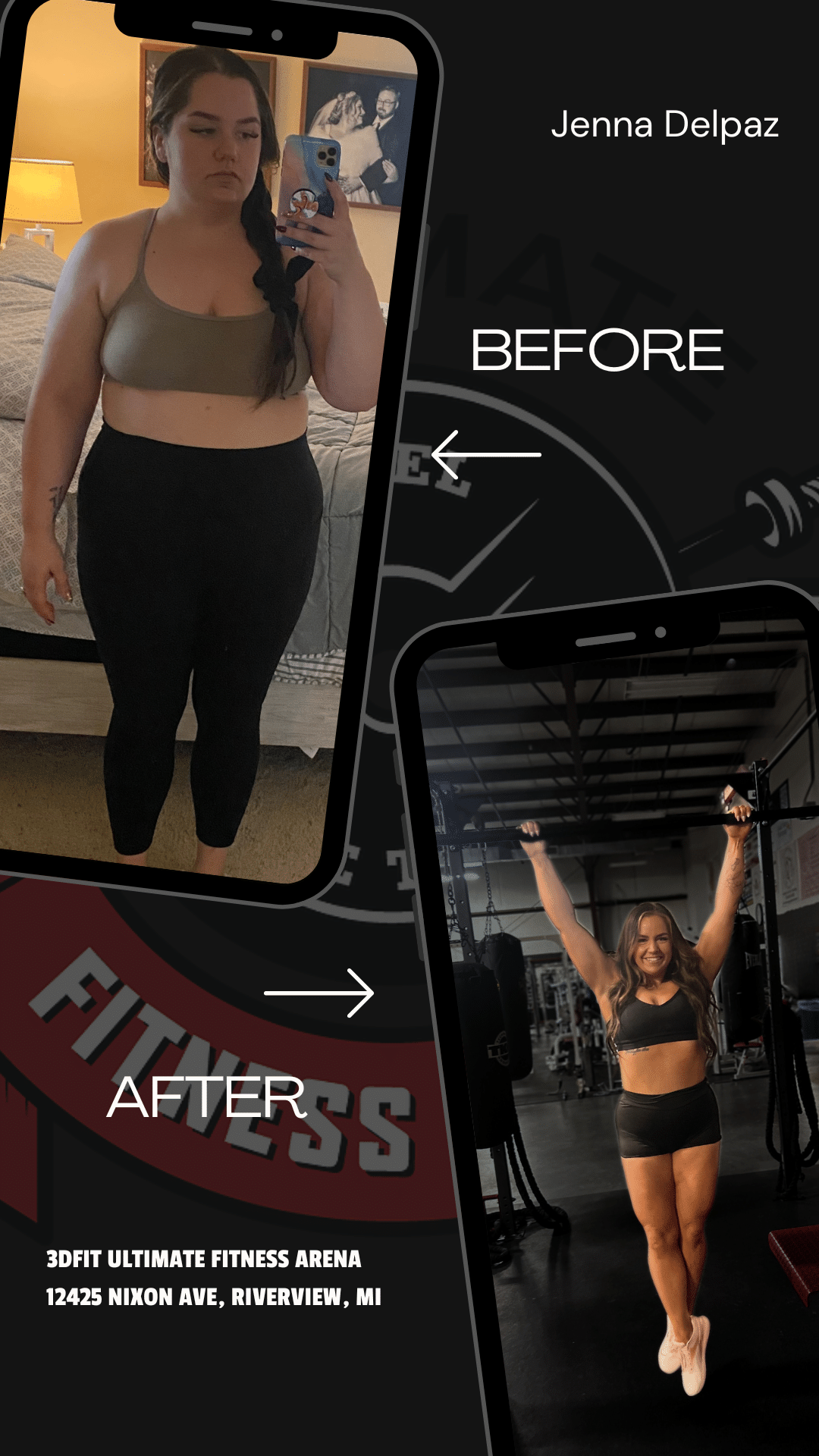 Before and After Image: Body Sculpt - front