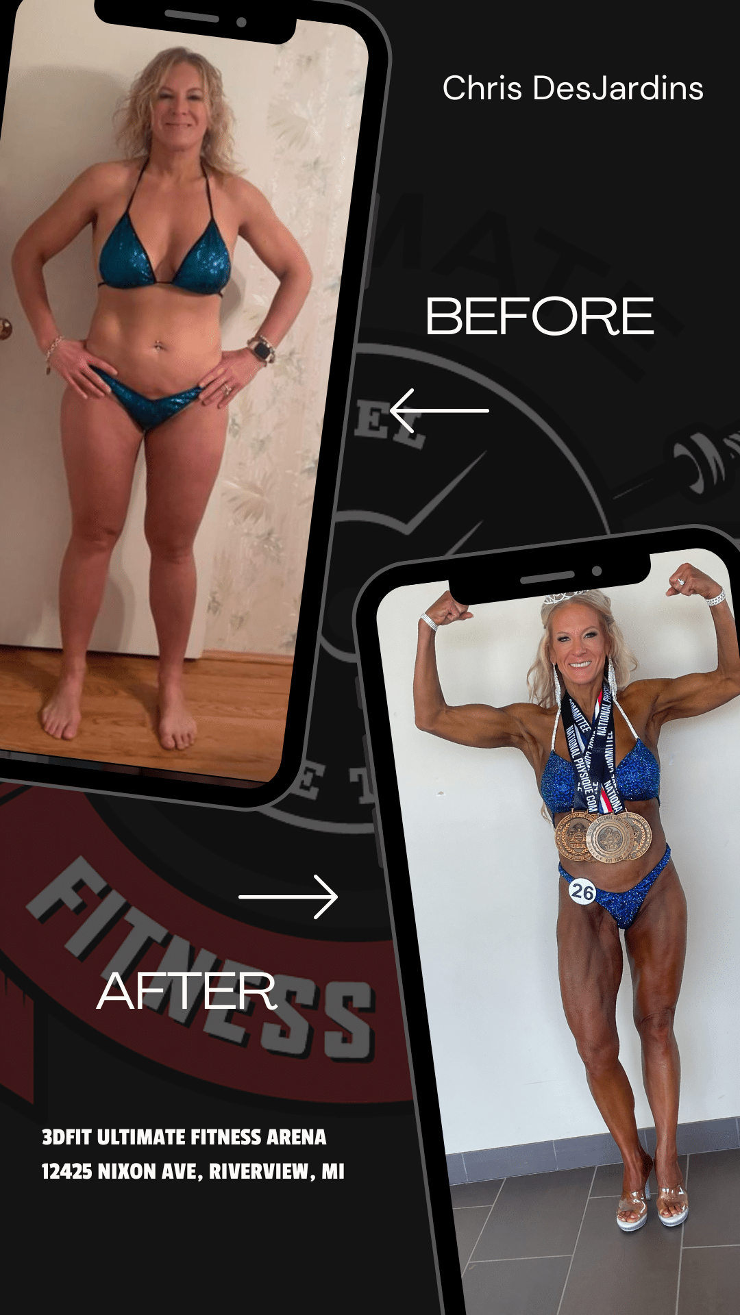 Before and After Image: Body Sculpt - front
