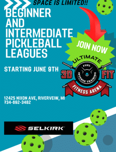 Copy of Copy of Copy of Orange White Illustrated Pickleball Tournament Flyer